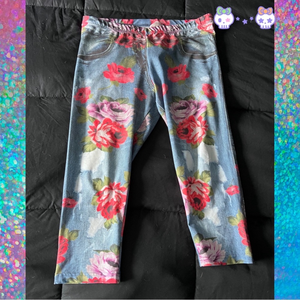 💀 Floral capris